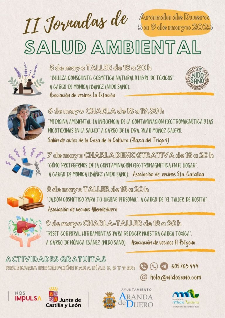Cartel II Jornada SA con logo nido sano